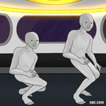 a cartoon of two naked people with the website npc.com in the bottom right corner