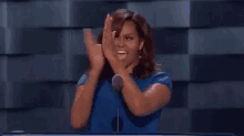 Excited Clapping GIF - Excited Clapping Michelle Obama GIFs