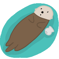 Animal Sea Otter Sticker - Animal Sea Otter Cute Stickers