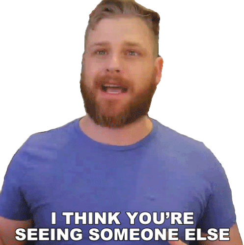I Think Youre Seeing Someone Else Grady Smith Sticker - I Think Youre Seeing Someone Else Grady Smith Are You Talking To Someone Else Stickers