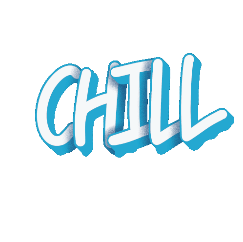 Cool Chill Sticker - Cool Chill Typography Stickers
