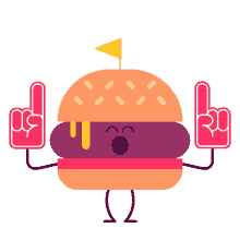 foodies burger patty cheer number one