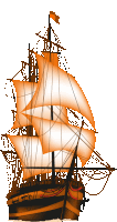 a pirate ship with a flag on top of it