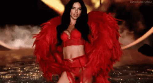 Adriana Lima Red GIF – Adriana Lima Red Vs Model – discover and share GIFs