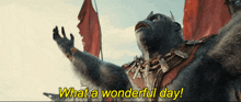 What A Wonderful Day Kingdom Of The Planet Of The Apes GIF