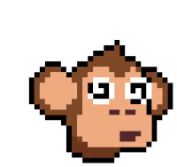 Monkey Eye Sticker - Monkey Eye Pixel Art Stickers