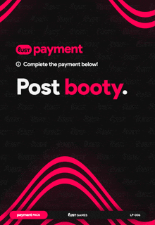 a poster that says post booty on the top
