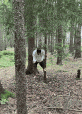 Danek Lumberjack GIF - Danek Lumberjack Danek Chopping Tree GIFs