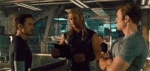 Thor Captain America GIF - Thor Captain America Tony Stark GIFs
