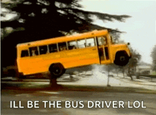 Back To School School Bus GIF - Back To School School Bus Flying School Bus GIFs
