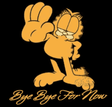 Garfield Bye Bye GIF - Garfield Bye Bye Bye For Now GIFs