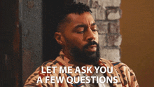 Let Me Ask You A Few Questions Khalil GIF - Let Me Ask You A Few Questions Khalil Tone Bell GIFs