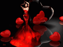 Hearts Lady GIF - Hearts Lady Gown GIFs