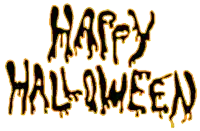 a happy halloween sign with a white background