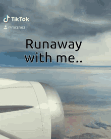 runaway lets go plane vacation in top of the world