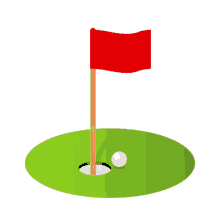 flag in hole joypixels golf shoot hole in one