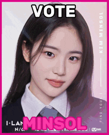Vote Minsol Kim Minsol GIF - Vote Minsol Kim Minsol Minsol GIFs