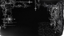 a black background with a white drawing of a bat on it