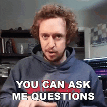You Can Ask Me Questions Peter Deligdisch GIF - You Can Ask Me Questions Peter Deligdisch Peter Draws GIFs