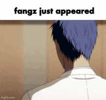 a fangz just appeared meme with a picture of a man