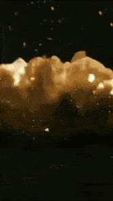 a large explosion is visible in the sky