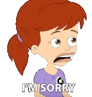 Im Sorry Jessi Glaser Sticker - Im Sorry Jessi Glaser Big Mouth Stickers