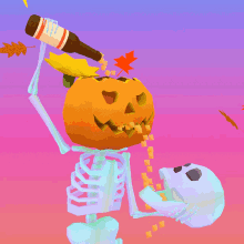 Spooky Skull GIF - Spooky Skull Pumpkin GIFs