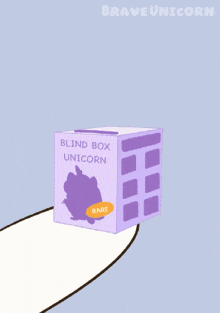 a blind box unicorn with a rare sticker