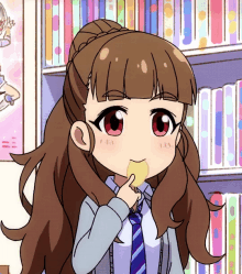 Anime Eating Chips GIF