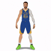 a golden state warriors basketball player making a funny face
