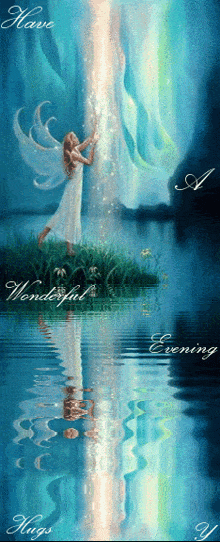 A Wonderful Evening Angel GIF - A Wonderful Evening Angel Wonderful GIFs