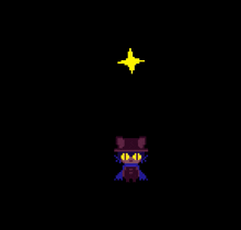 a pixel art of a cat with a top hat and sunglasses