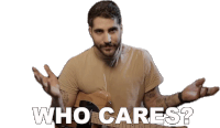 Who Cares Rudy Ayoub Sticker - Who Cares Rudy Ayoub Doesnt Makes Any Difference Stickers