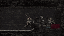 a video game is being played in a dark room with a skeleton holding a sword