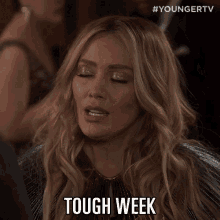 Tough Week Challenging GIF - Tough Week Challenging Hilary Duff GIFs