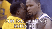 Kevin Durant Whisper GIF - Kevin Durant Whisper Yes GIFs