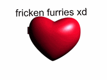 a picture of a girl with the words fricken furries xd written on it