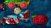 a cartoon drawing of a potato with a top hat