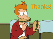 Fry Thanks Burger GIF