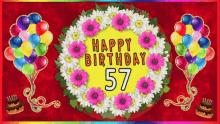Happy Birthday 57years GIF - Happy Birthday 57years Greetings GIFs