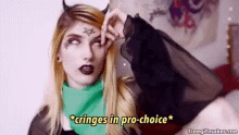 Pro Choice Cringe GIF