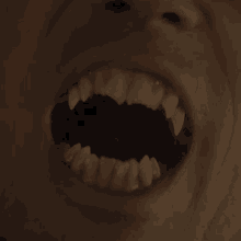 vampire vampire teeth open mouth sharp teeth rawr