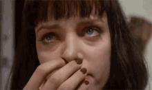 When You'Re Sad Af But Don'T Wanna Use The Crying Emoji GIF - Pulpfiction Sad Cry GIFs