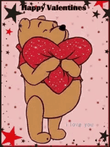 Pooh Happy Valentines GIF - Pooh Happy Valentines GIFs
