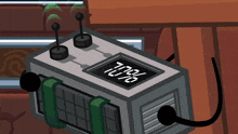 a cartoon drawing of a device that says seventy percent