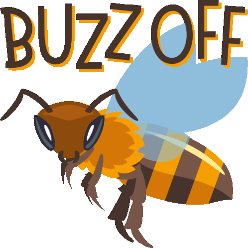 Buzz Off Spring Fling Sticker - Buzz Off Spring Fling Joypixels Stickers