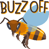 Buzz Off Spring Fling Sticker - Buzz Off Spring Fling Joypixels Stickers
