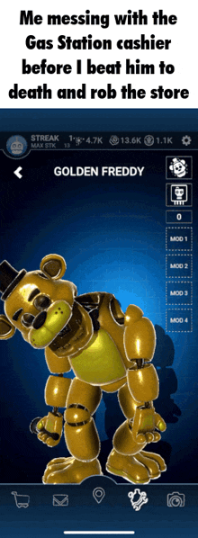 Golden Freddy Fnaf GIF - Golden Freddy Fnaf Fnaf Ar GIFs