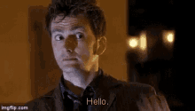 Doctor Who Hello GIF - Doctor Who Hello Wave GIFs