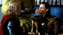 Loki Shut Up GIF - Loki Shut Up Thor GIFs